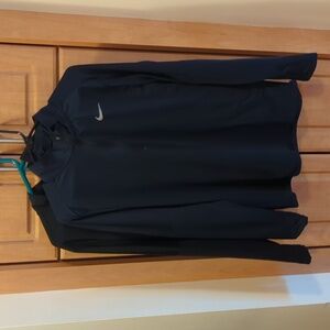 Nike Men's Element 1/2 Zip Long Sleeve Top - Navy Blue